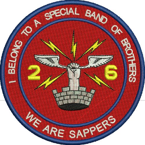 Special Band of Brother 26 AES embroidered Badge